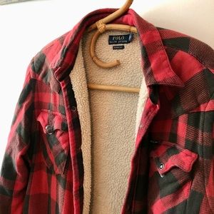 Ralph Lauren Sherpa Jacket Flannel